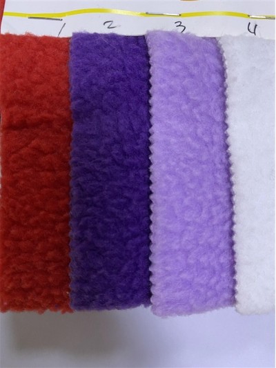 DG-LXF 精品羊羔絨  克重：380g/m²  幅寬：160CM 成份：100%Polyester   45度照